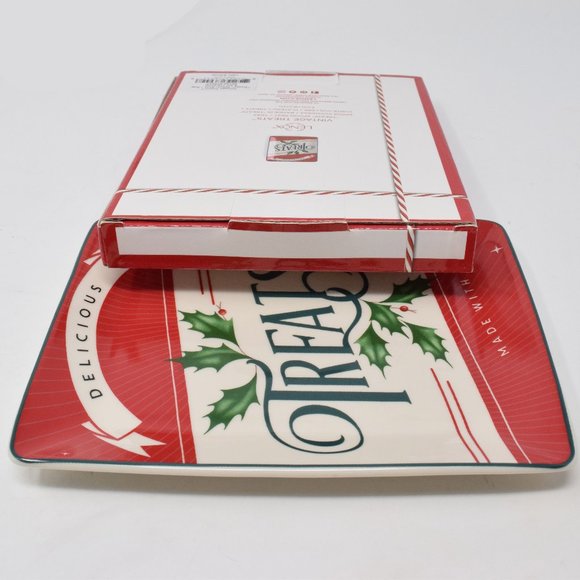 Lenox Vintage Treats Tray Spoon Rest Retro 6.5 New in Box Holiday Trinket Dish - Picture 6 of 8